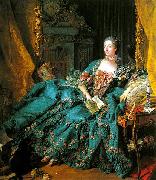 Francois Boucher Portrait of Madame de Pompadour oil painting